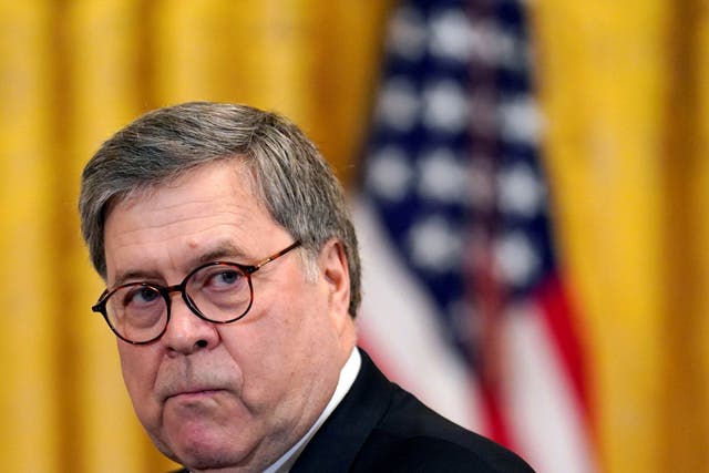 US attorney general William Barr takes part in the "2019 Prison Reform Summit" in the East Room of the White House
