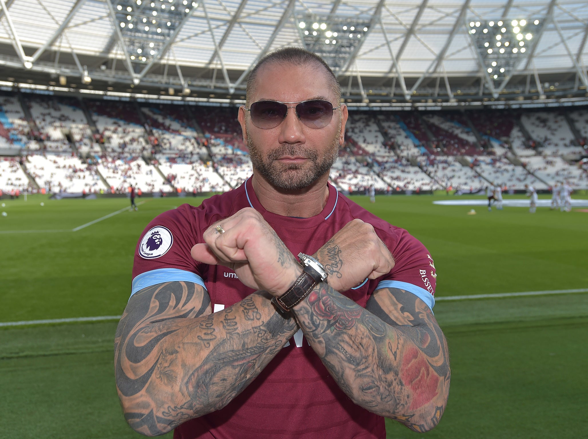 West Ham fan Batista is back in the WWE