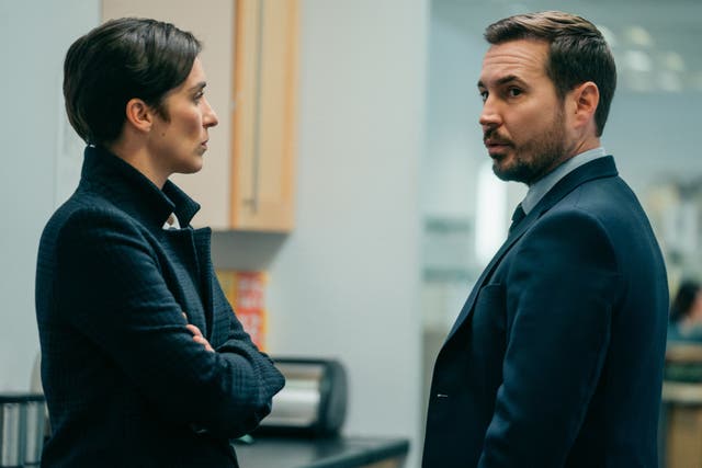 Vicky McClure and Martin Compston in Line of Duty series two