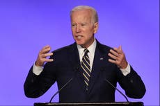 Joe Biden responds to inappropriate touching allegations with a joke