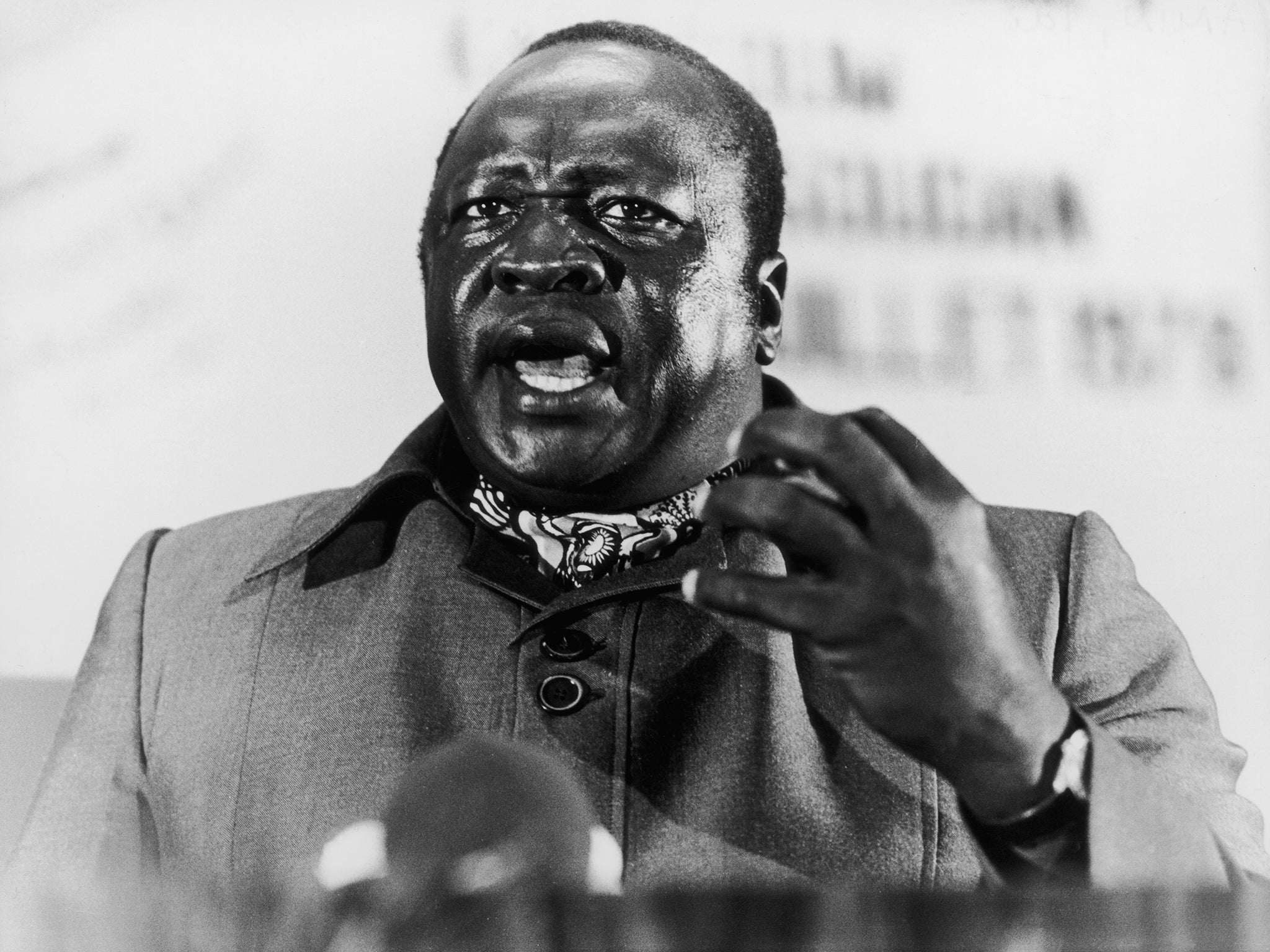 Ugandan president Idi Amin shortly before he was removed from power in 1979