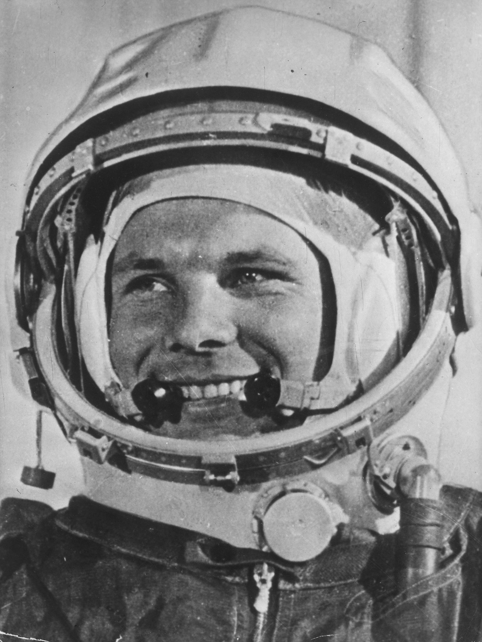 Soviet astronaut Yuri Gagarin on the first ever piloted flight in space (Getty)