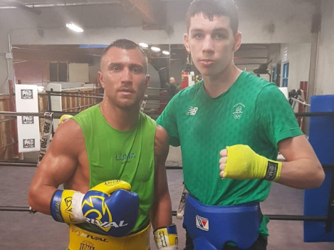 McKenna sparred with Lomachenko last year (@stevie_mckenna )