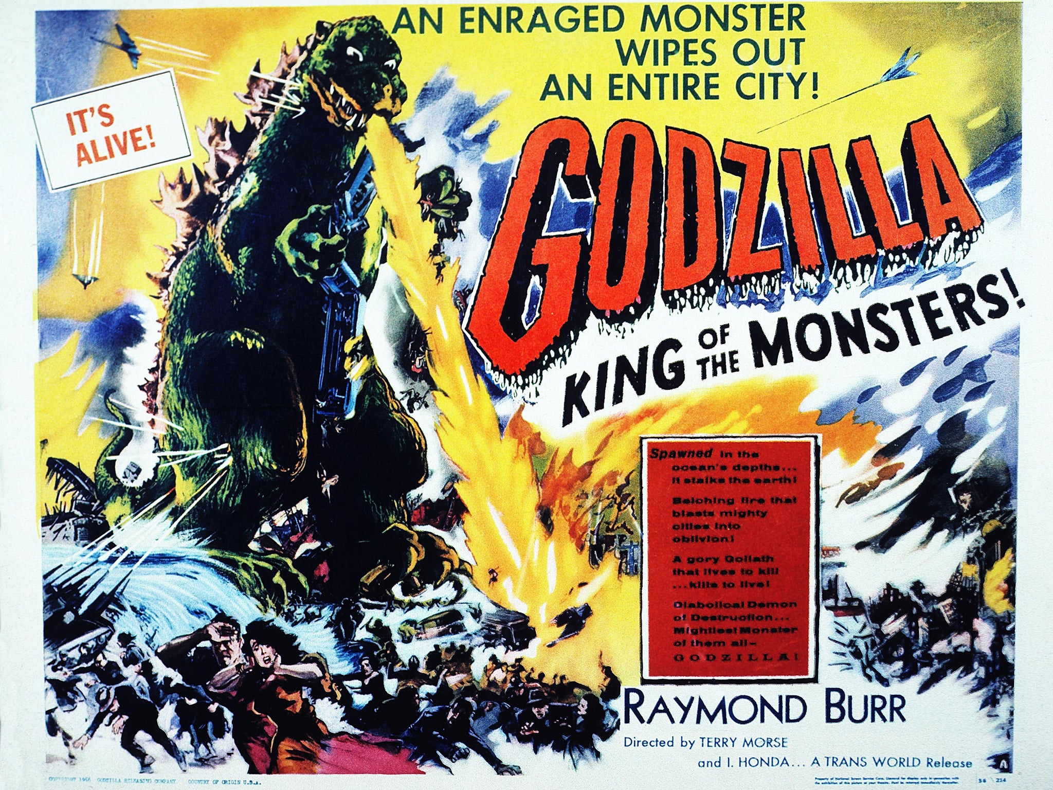 Poster for 1954’s Godzilla: King of the Monsters