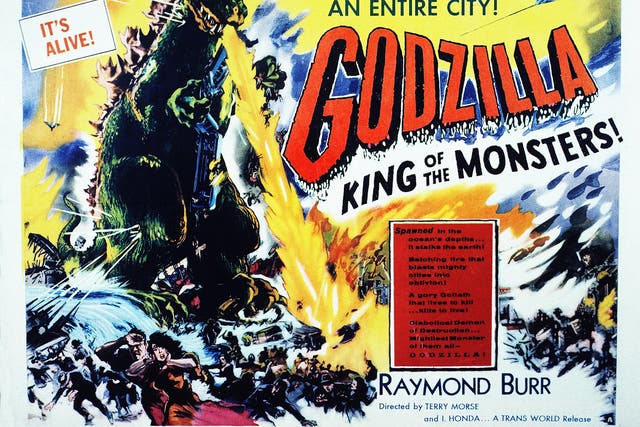 Big in Japan: a poster from the 1954 movie ‘Godzilla King of the Monsters’, one of the many released under the Toho Studios umbrella