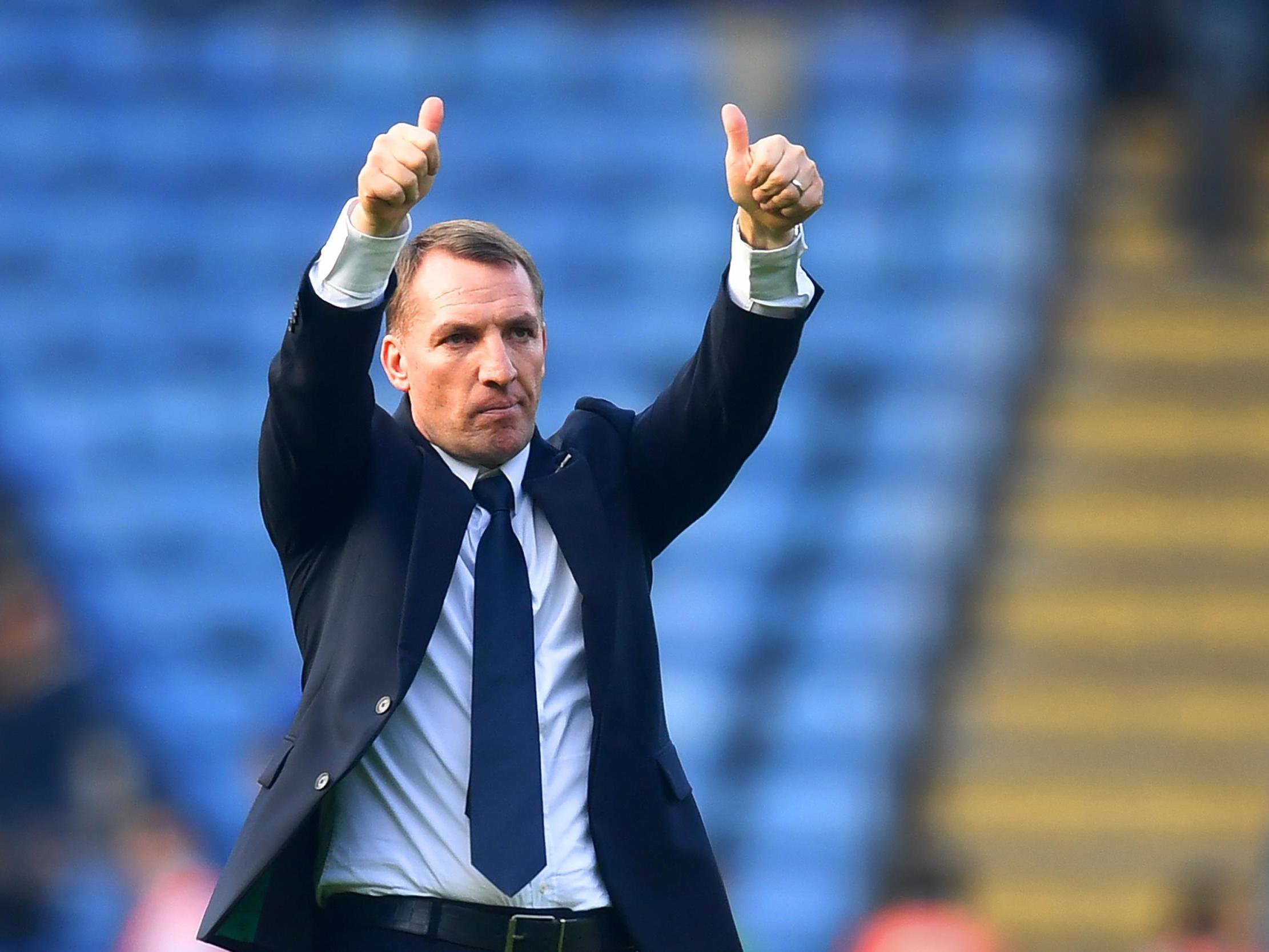 Brendan Rodgers is looking for this fifth win as Leicester manager