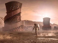 3D-printed Mars shelters win Nasa prize for life on Red Planet