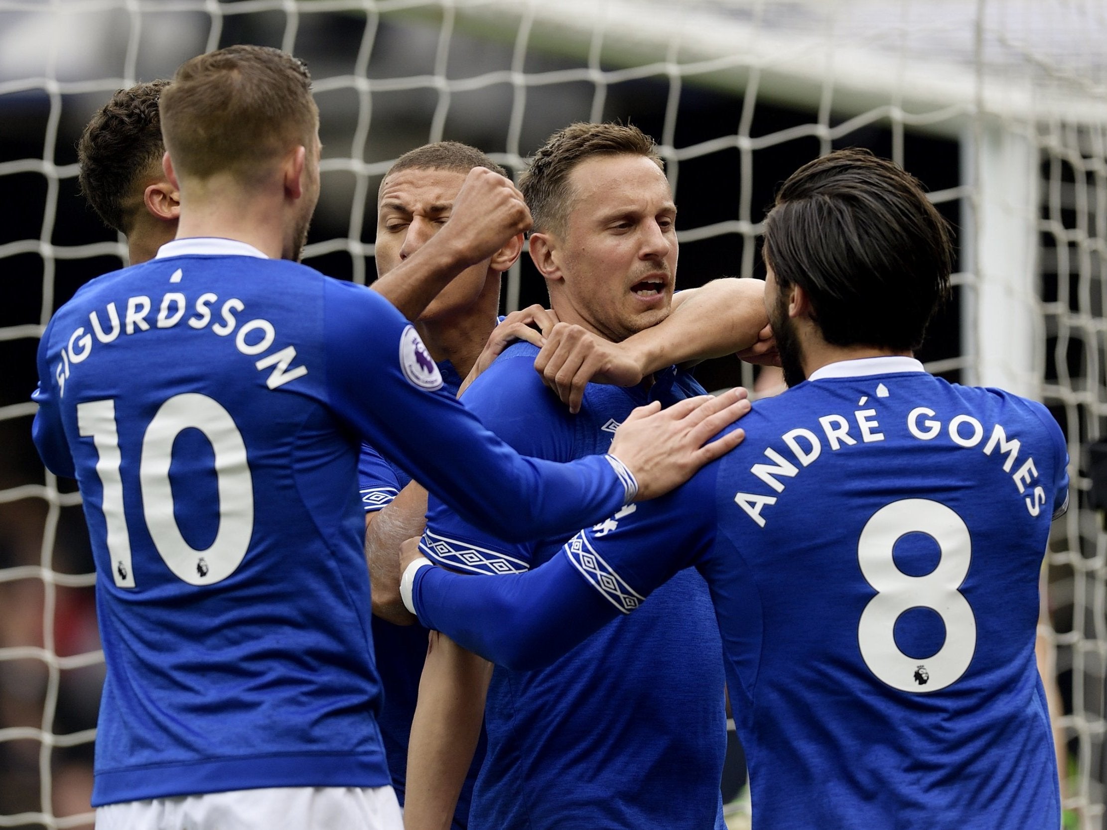 Everton celebrate