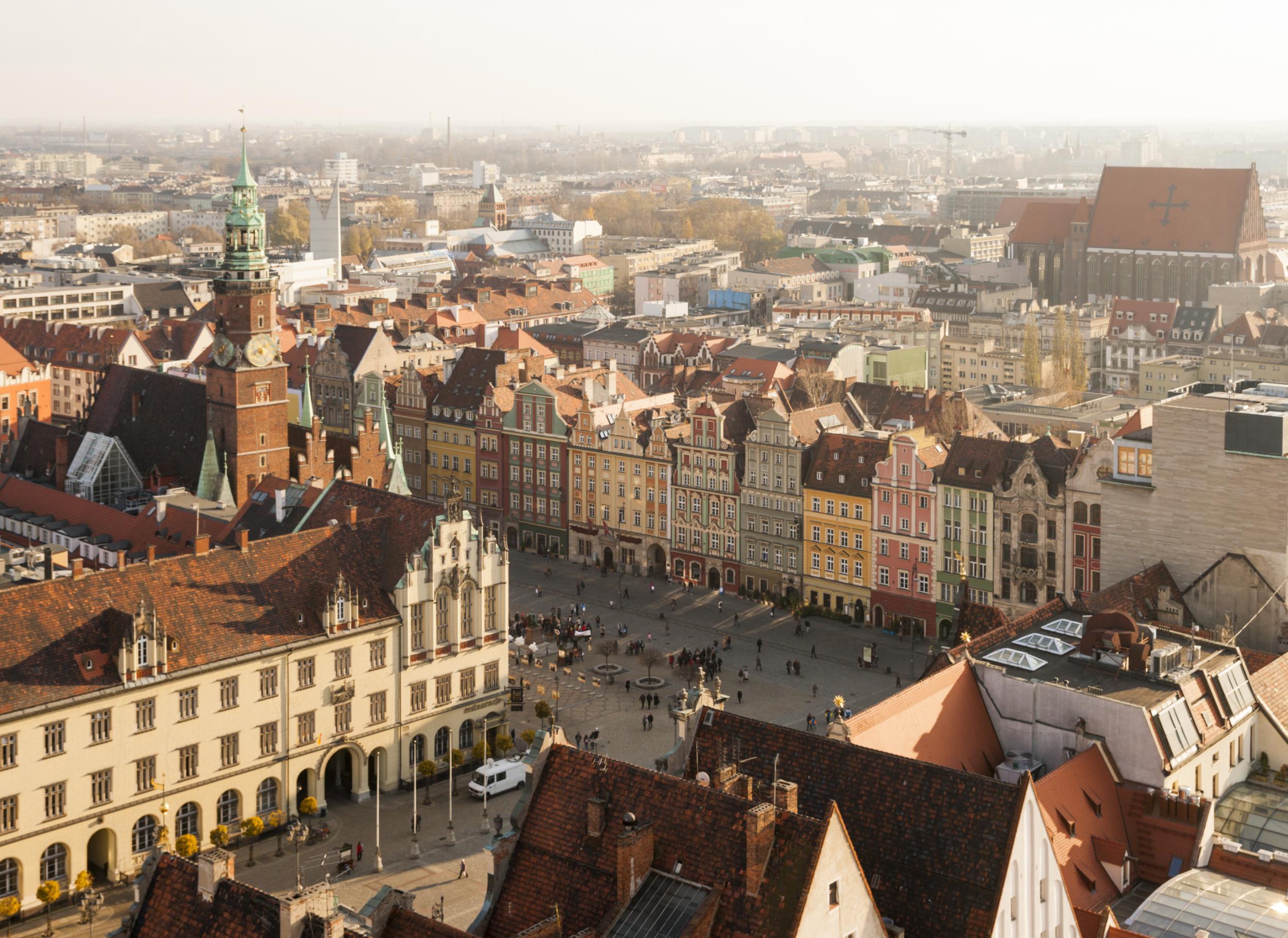 Wrocław's historic Old Town Square is packed with elegant architecture