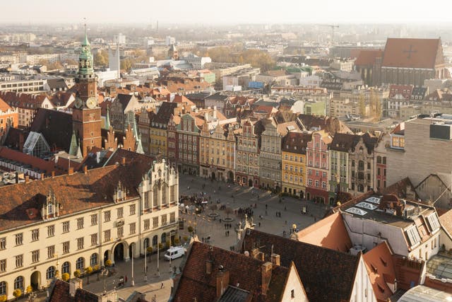 Wrocław's historic Old Town Square is packed with elegant architecture