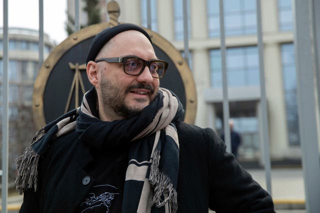 Yet to be sentenced: Serebrennikov after a court hearing on Monday