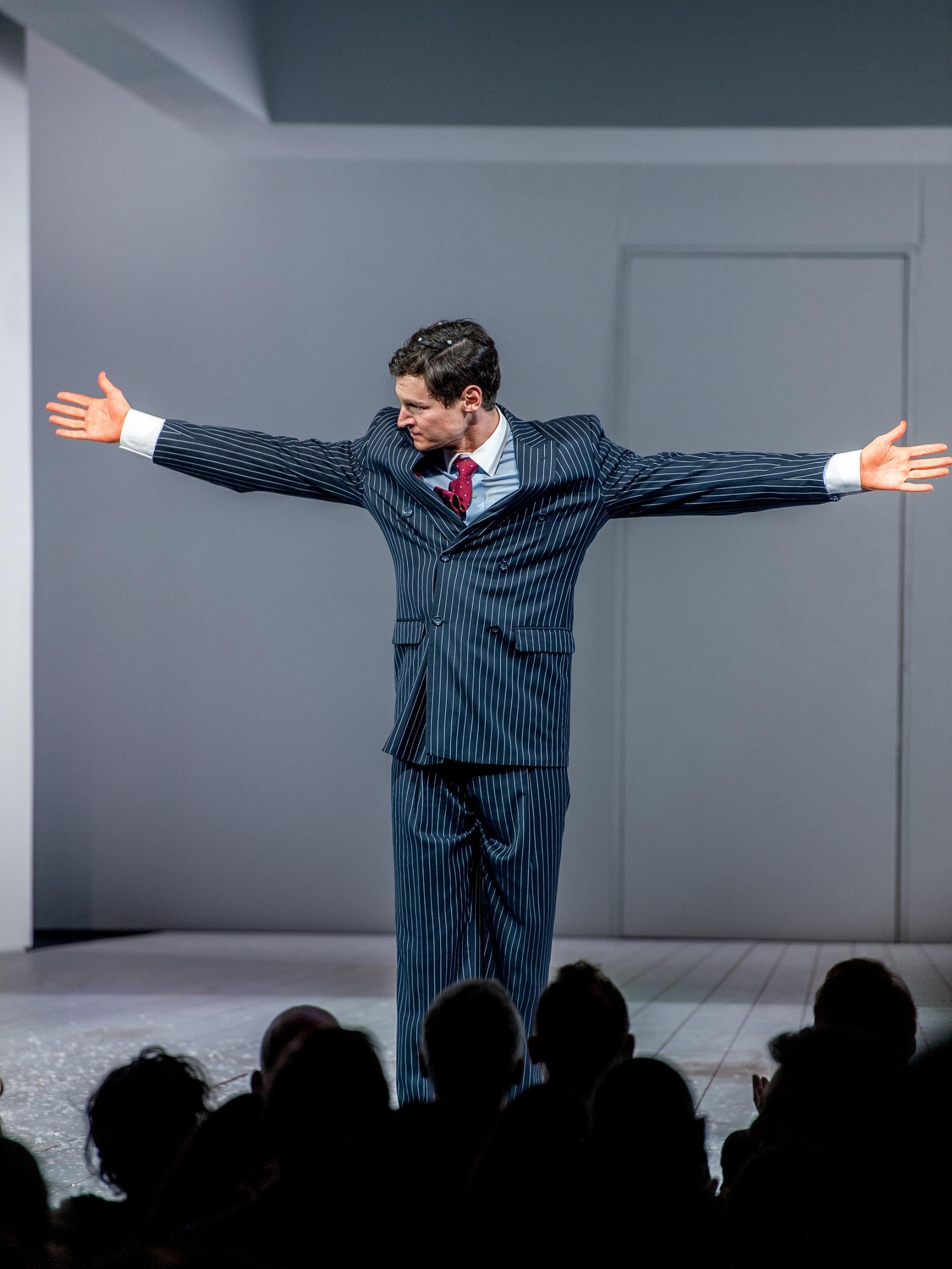 Benjamin Walker played Patrick Bateman when ‘American Psycho’ reached the Broadway stage in 2016 (Getty)