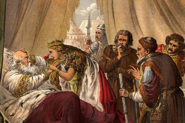 Love Means Love: Cordelia visits her ailing father King Lear, who feels ashamed of falling for the £350m-a-week promises made by his elder daughters