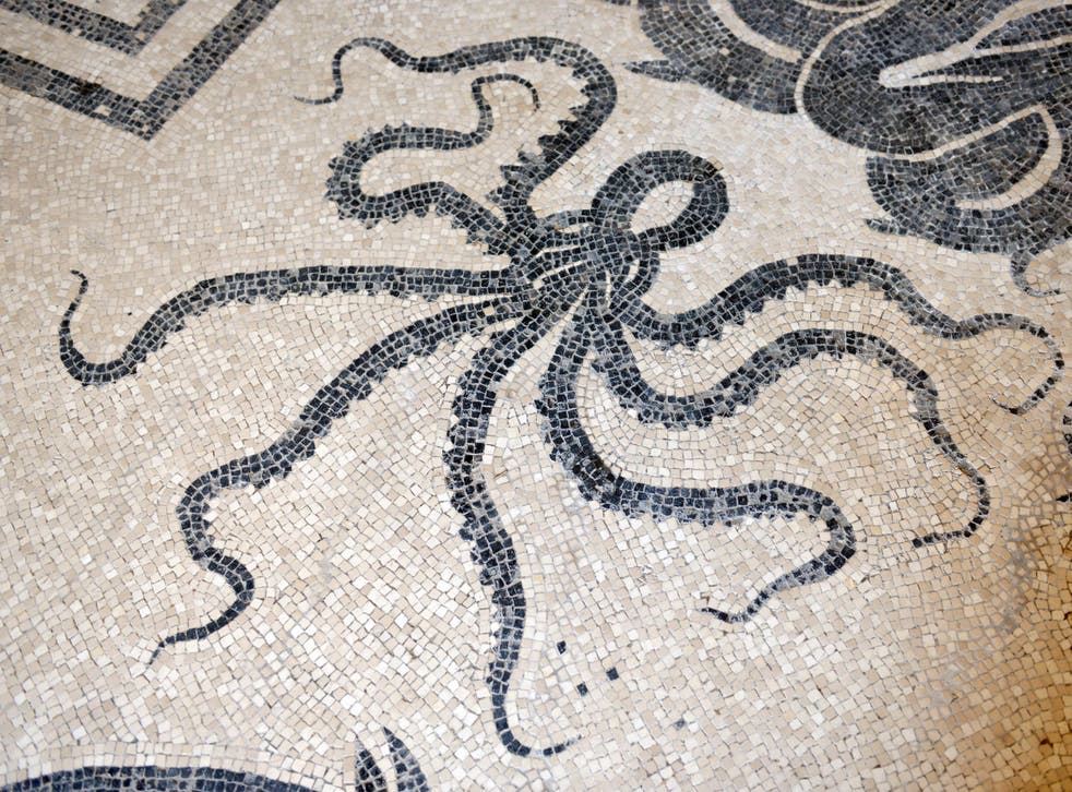 Ancient mosaics at Pompeii