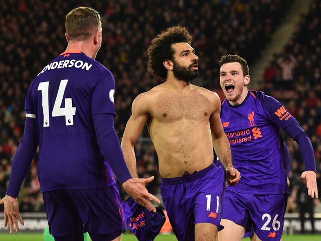 Mohamed Salah scored during Liverpool's comeback against Southampton
