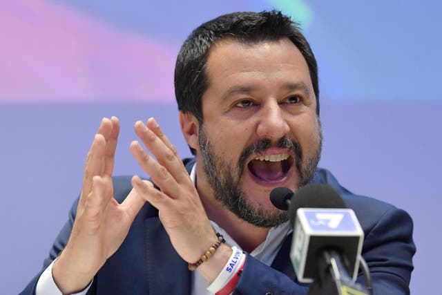 Matteo Salvini gained notoriety for his hard-line stance against immigrants