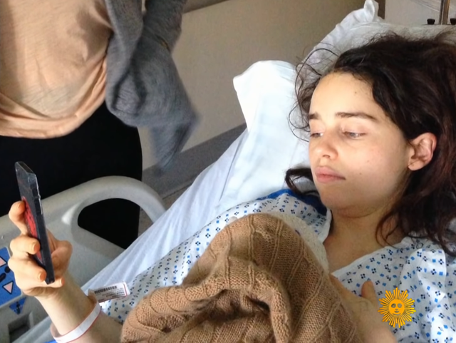 Emilia Clarke shares unseen photos from hospital after suffering brain aneurysms