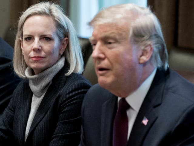 Kirstjen Nielsen was ousted as homeland security secretary by Donald Trump
