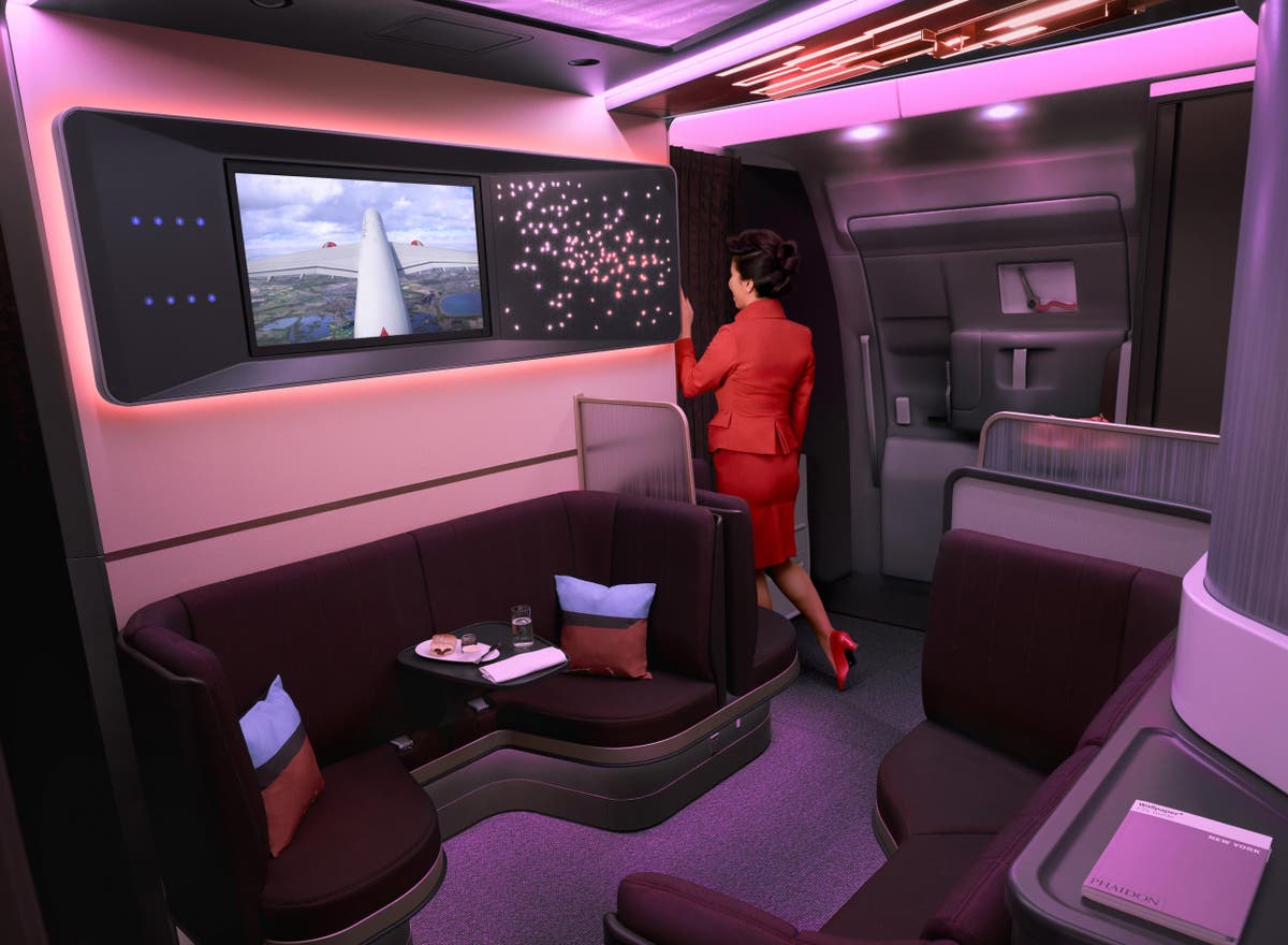Virgin Atlantic unveils new Upper Class with 6ft 10in beds and a lounge