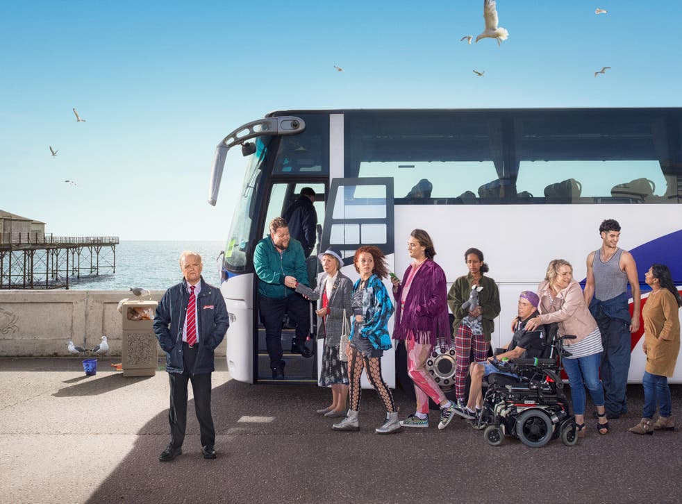 Toby Jones as the driver: all packed lunches and pensioner day trips