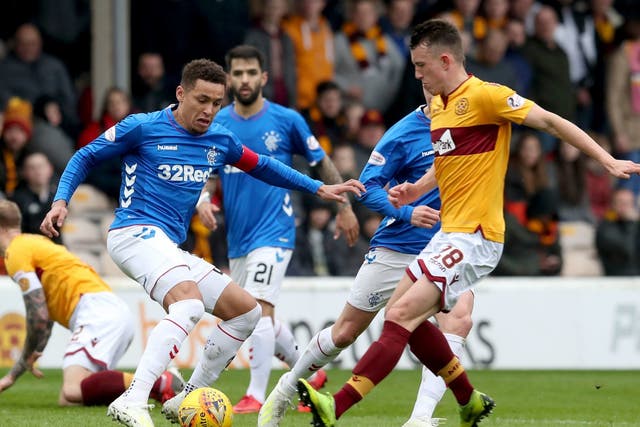 James Tavernier was targeted by Motherwell fans