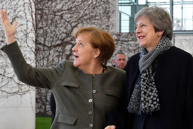 Related video: Theresa May arrives in Berlin for talks with Merkel