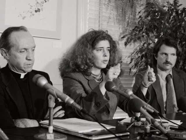 At a 1984 press conference, Tucker describes how Karen Silkwood was killed
