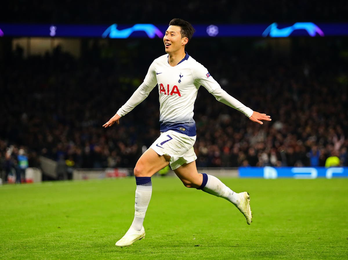 Raheem Sterling of Manchester City in action. UEFA Champions league match,  quarter final, 2nd leg match ,Manchester City v Tottenham Hotspur at the  Etihad Stadium in Manchester on Wednesday 17th April 2019.