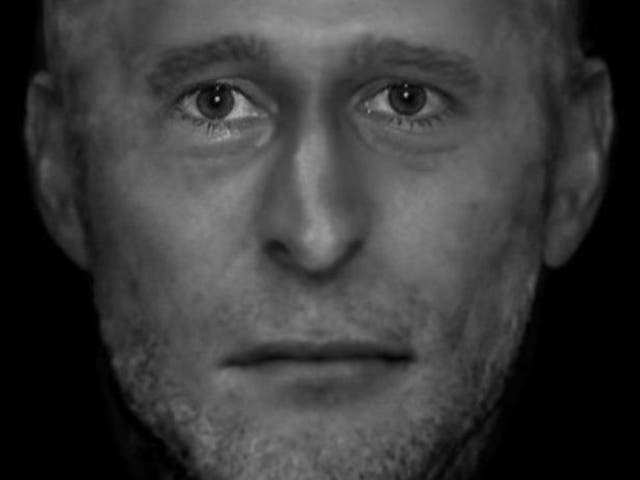 Reconstruction of unidentified dead man's face