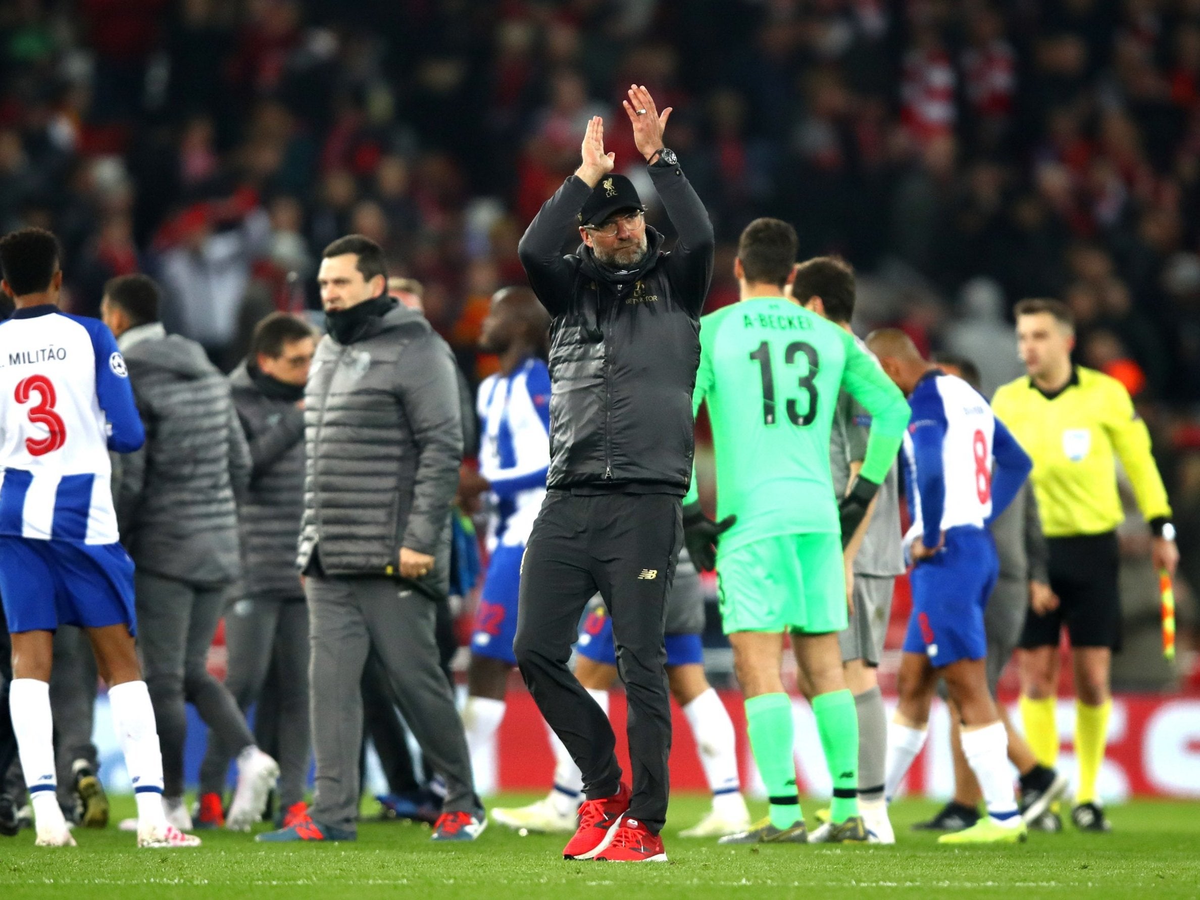 Jurgen Klopp was content with Liverpool's 2-0 victory over Porto in the Champions League quarter-finals