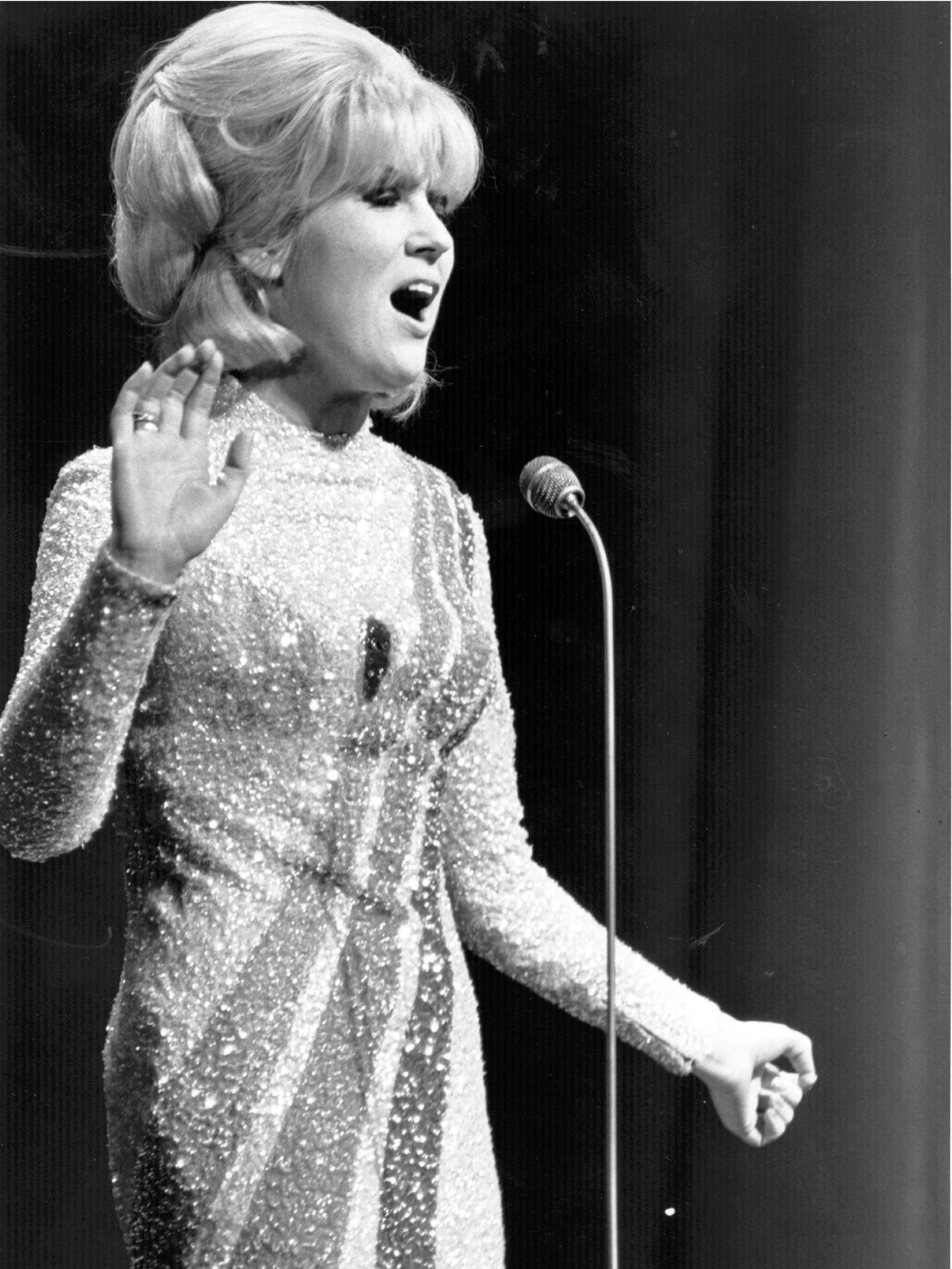 Performing in the Royal Variety Show at the London Palladium in 1965