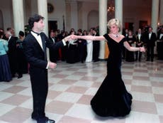 Dress Princess Diana wore to dance with John Travolta is going on display at Kensington Palace