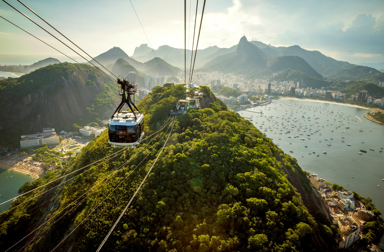 Hop on a cable car to Sugarloaf Mountain