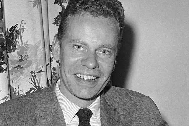 Charles Van Doren is pictured on 14 October, 1959 at New York's Roosevelt Hotel. Van Doren, who admitted his television quiz show performances in the 1950s had been rigged, died on Tuesday, 9 April in Canaan, Connecticut.