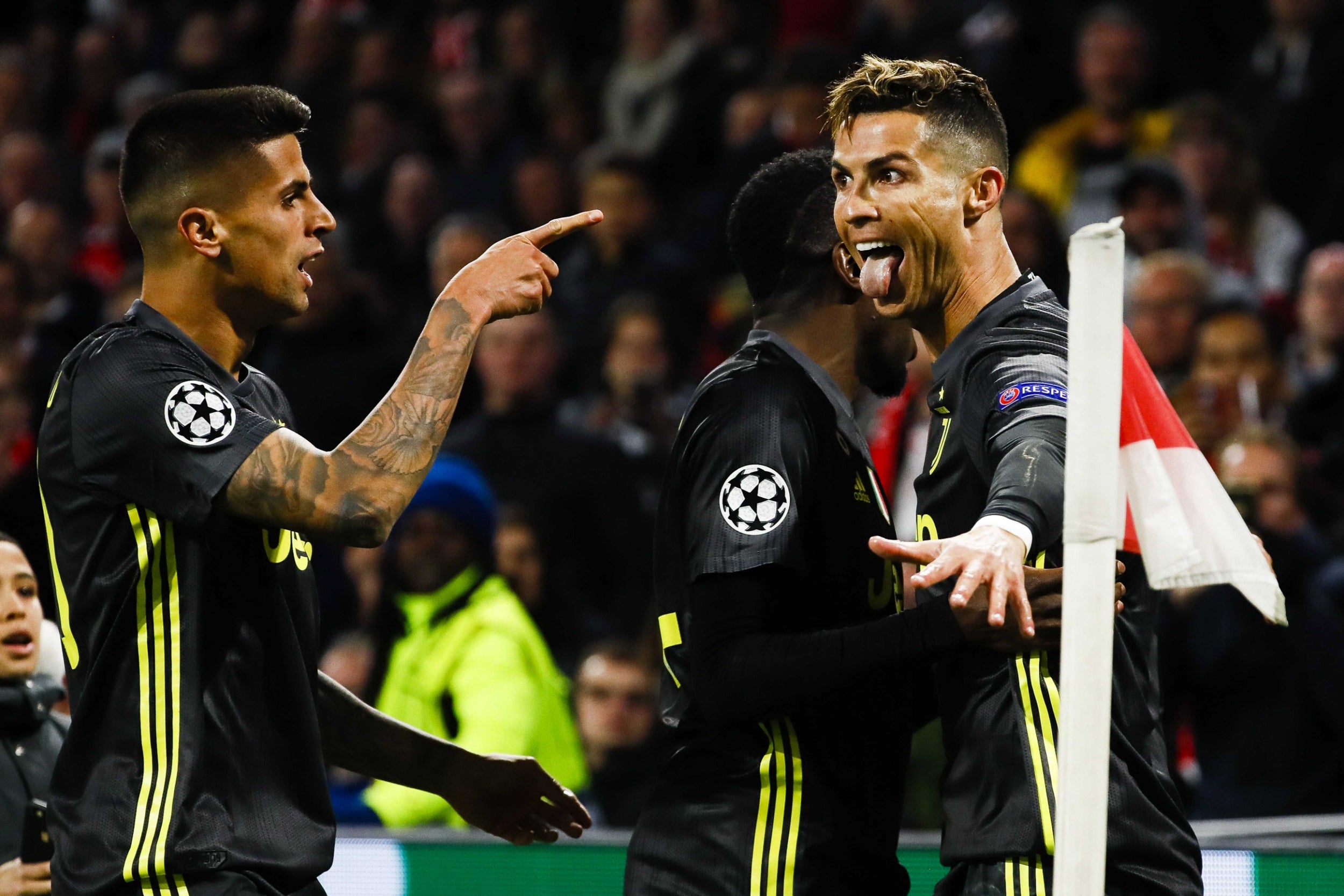 Ronaldo celebrates putting Juventus ahead