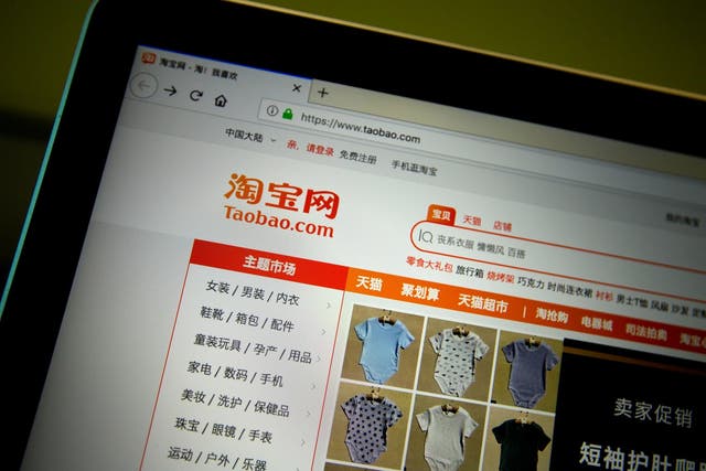 The child appeared on the e-commerce site Taobao.