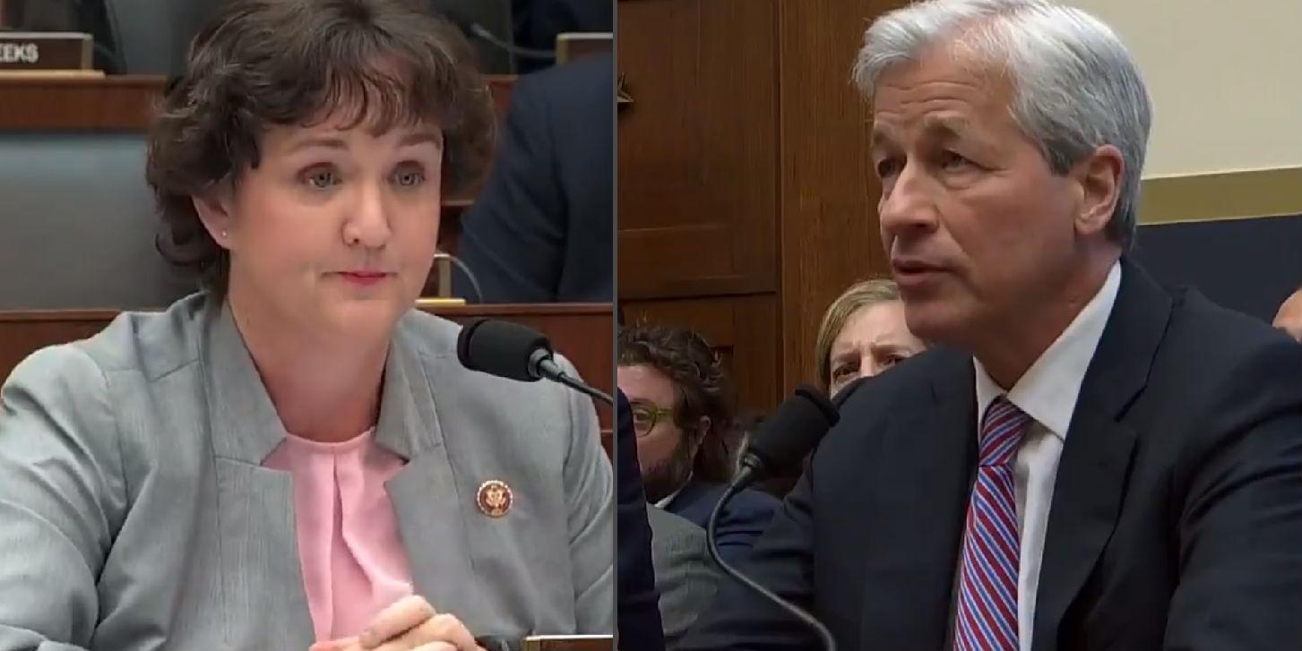 Democrat congresswoman Katie Porter grills JP CEO Jamie Dimon on how an employee should