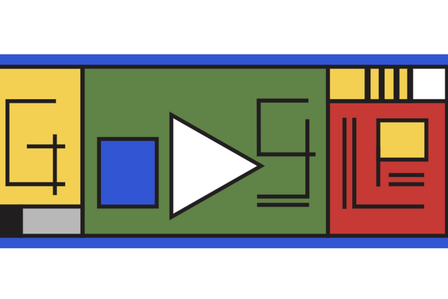 A Google Doodle marks the 100th anniversary of the creation of the Bauhaus on Friday, 11 April.