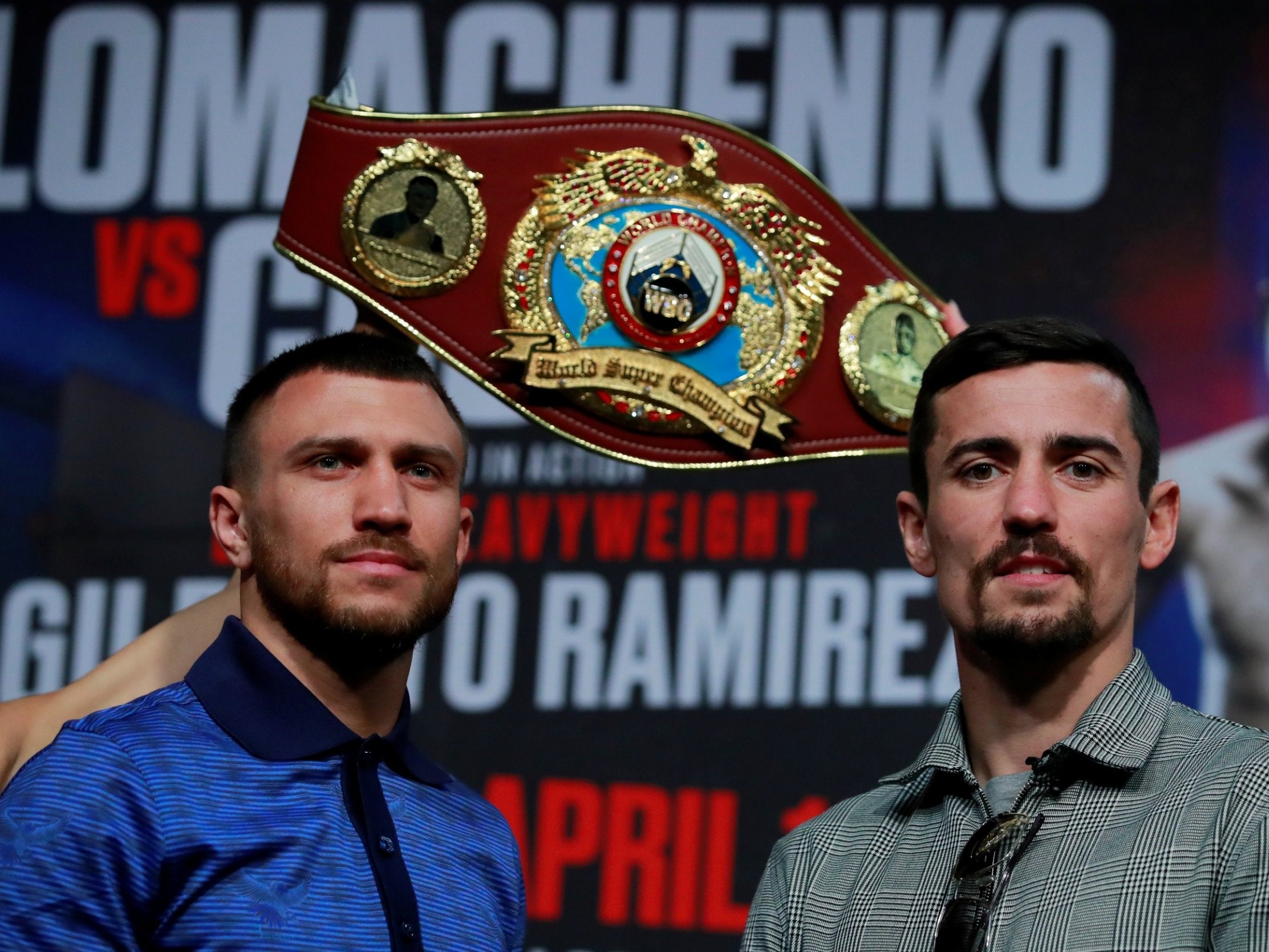 Lomachenko and Crolla battle on Friday (Action Images via Reuters)