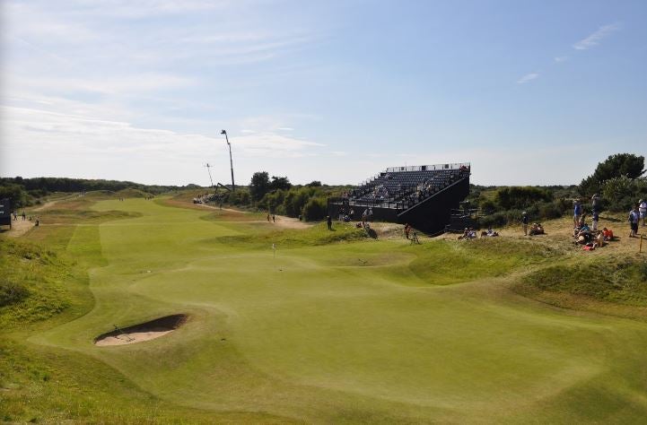 The plane crashed on the Royal Birkdale Golf Club on Thursday evening