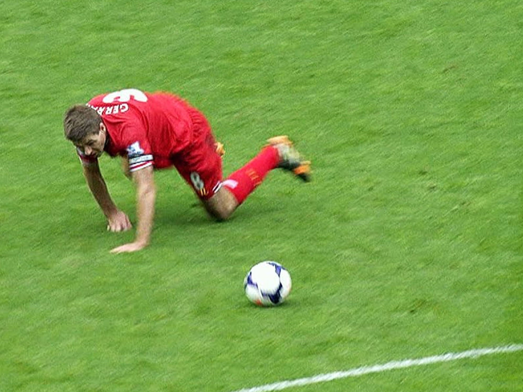 Liverpool's captain was inconsolable afterwards