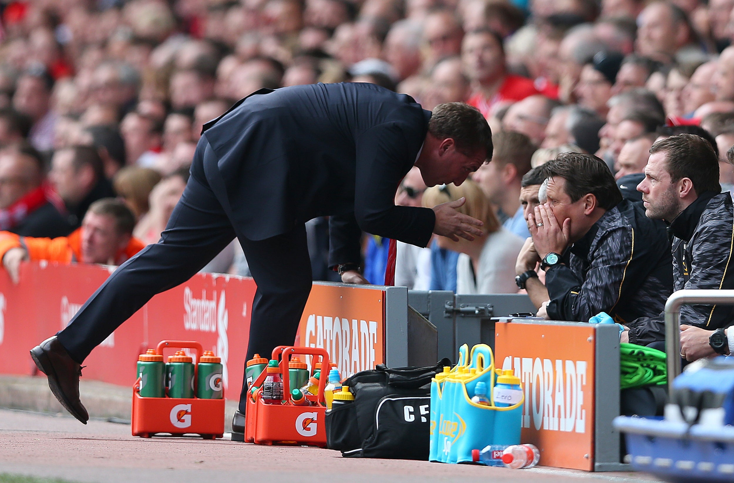Rodgers couldn't help turn things around for his side (Getty Images)