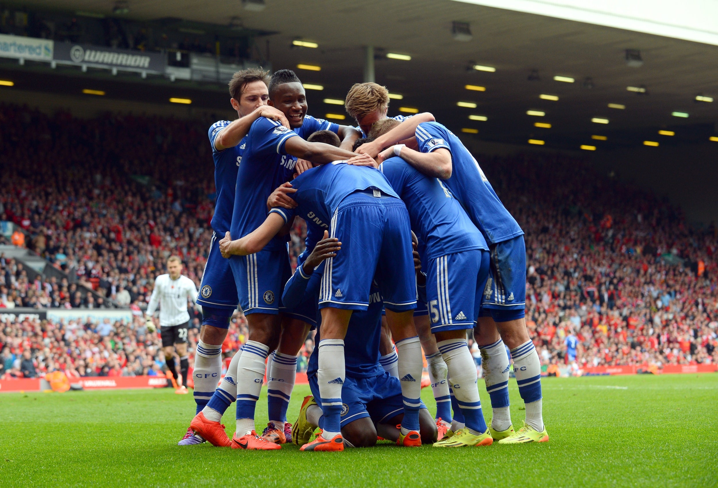 Chelsea stunned Anfield (AFP/Getty Images)