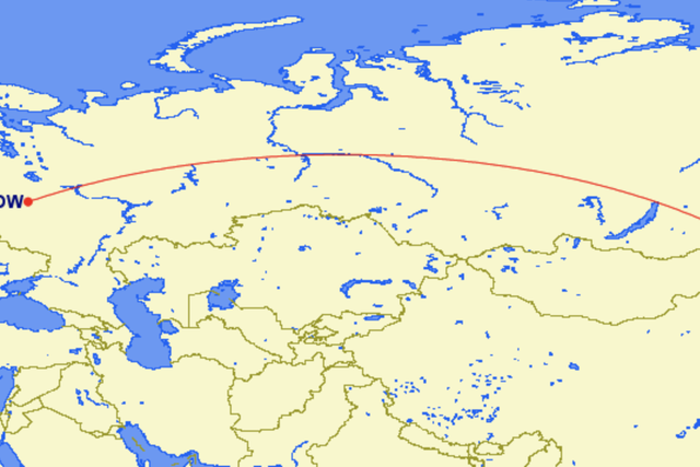 Trans-Siberian: the most direct route between Vladivostok