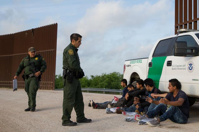 The president said undocumented migrants - such as these caught last month near McAllen, Texas - could be released in Democratic-controlled cities