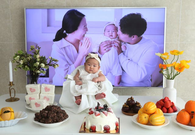 <p>Lee Yoon Seol turned two years old just two hours after her birth, according to South Korea's unusual age-calculating system</p>