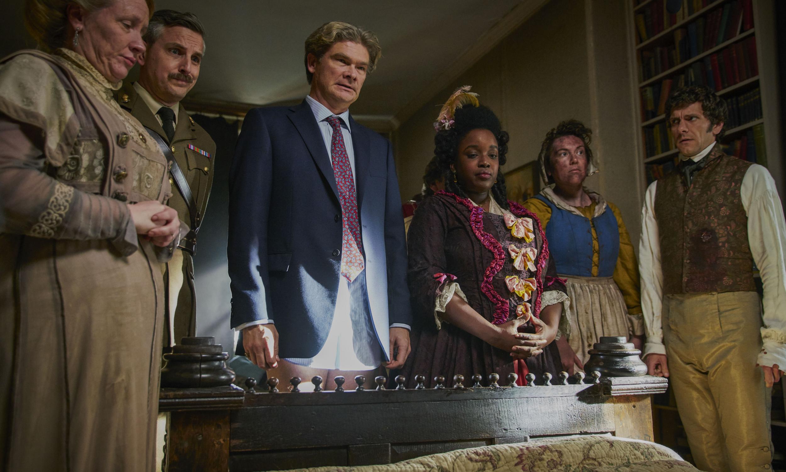 The ensemble cast of BBC1 sitcom ‘Ghosts’