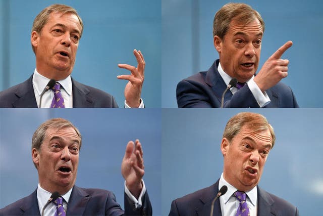 Whatever lies behind the mask, Farage is an indomitable campaigner