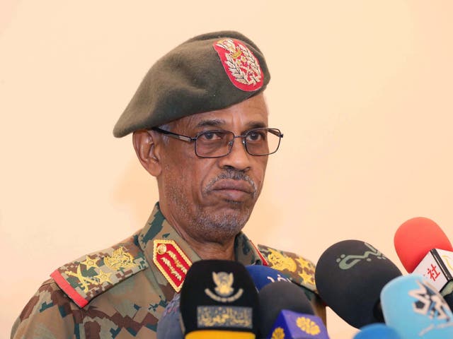 Sudanese defence minister Awad Ibn Auf.