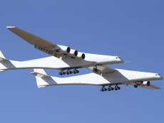 World’s largest aircraft takes flight for first time